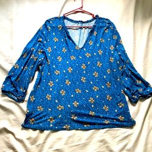 Ann Taylor 3/4 sleeve slit neck 🔝 size XL